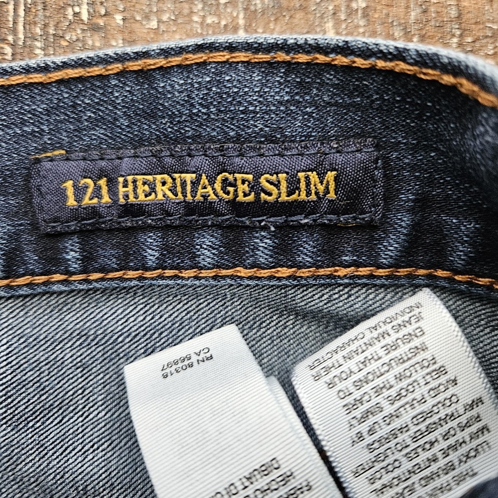 Lucky Brand 121 Heritage Slim Button Fly Scratch Jeans Womens 29x30 - Picture 9 of 11